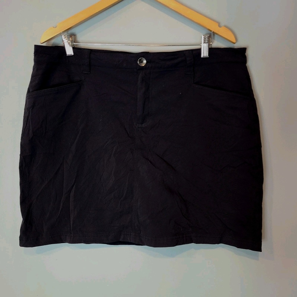 eddie bauer Skort women size 16 Black Pickleball Stretch Summer Active Tennis